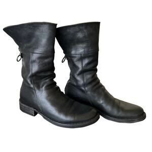 Fiorentini + Baker Italian Leather Back-Zip Mid-Calf Boots – size by measure
